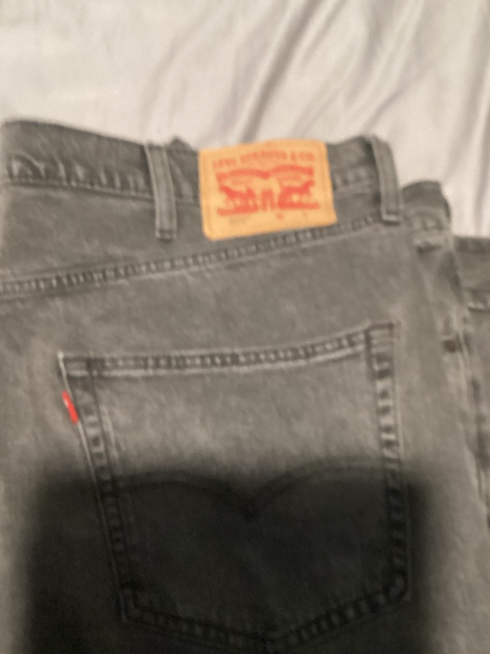 Levi's Men's Washed Black Straight Jeans